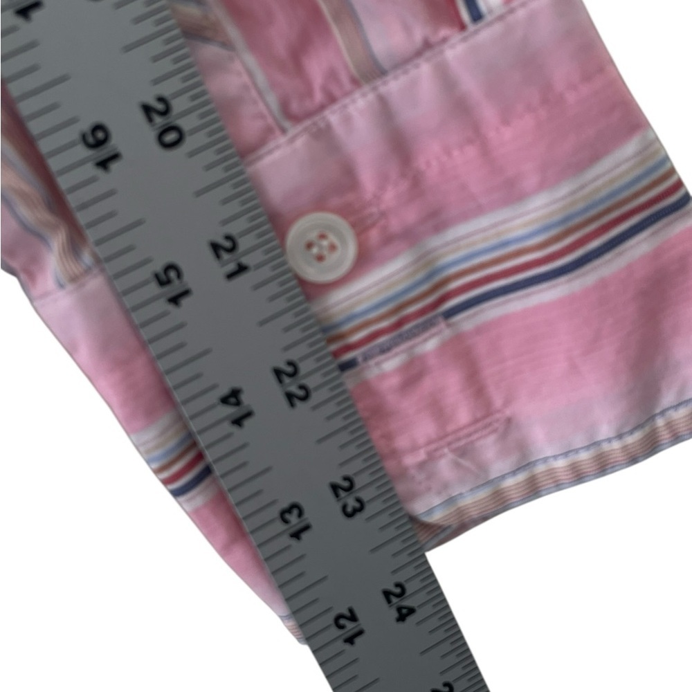 J Crew Classic Pink Poplin Cotton Button Down Slim Fit Sz M Collared Shirt Top - Picture 7 of 14